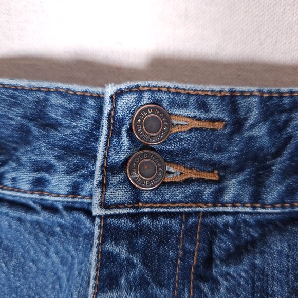 Vintage Old Navy Denim Jean Shorts Women’s Size 12 2-Button Y2K 2000s Style - Picture 11 of 12